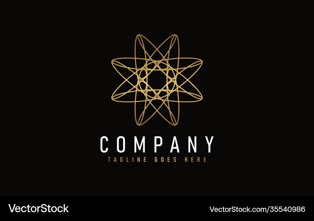 Abstract modern logo design based from circular vector image