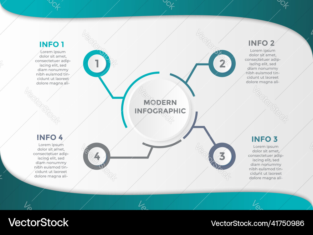 Business data visualization process chart Business data visualization process chart vector image