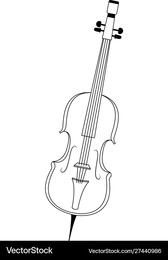 Classical instruments cello icon image Classical instruments cello icon image vector image