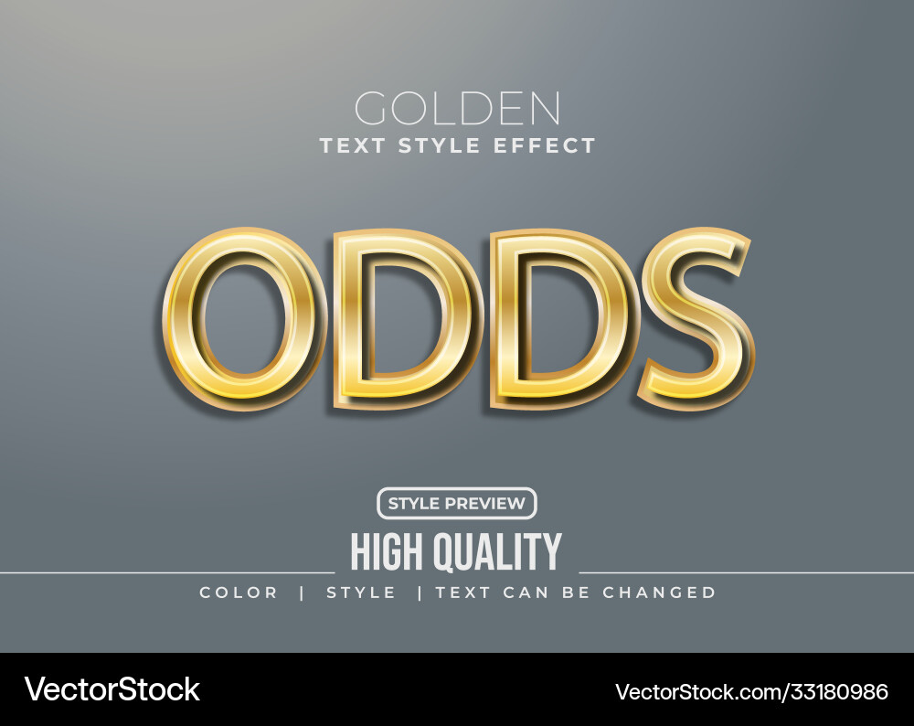 Editable text style effect typography template vector image