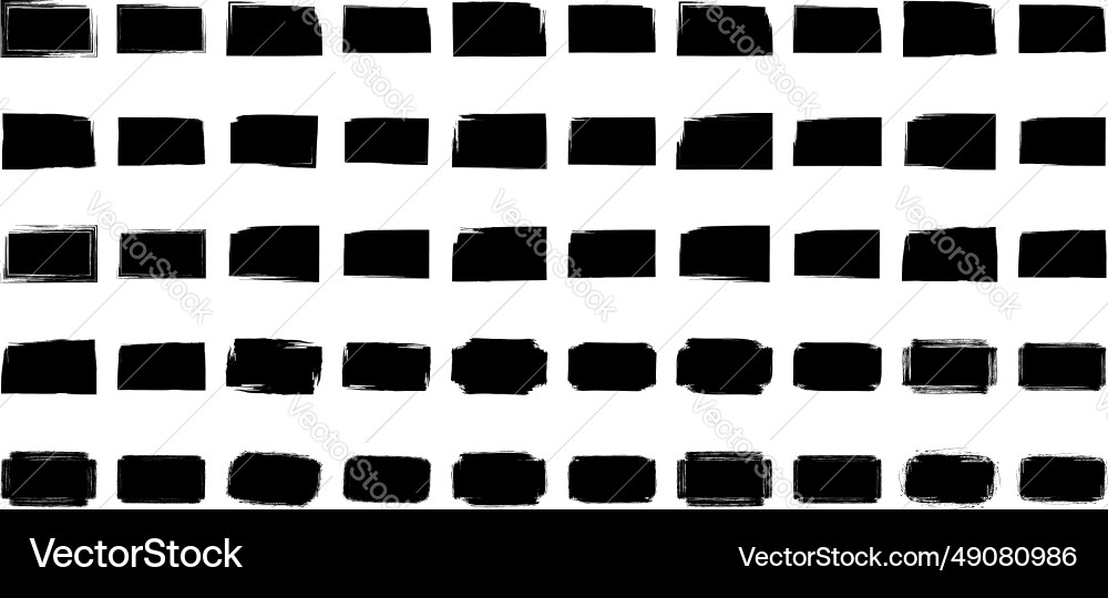 Grunge Rectangular Shape Vector Image