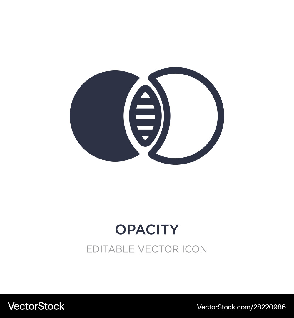 Opacity icon on white background simple element Opacity icon on white background simple element vector image