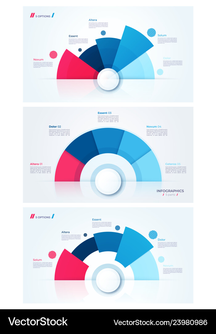 Set von stilvollen Pie Chart Kreis Infografik Set von stilvollen Pie Chart Kreis Infografik vektorbild