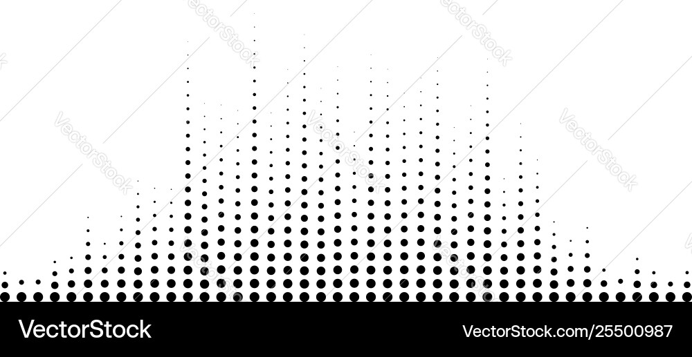 Abstract equalizer element with dotted lines vector image