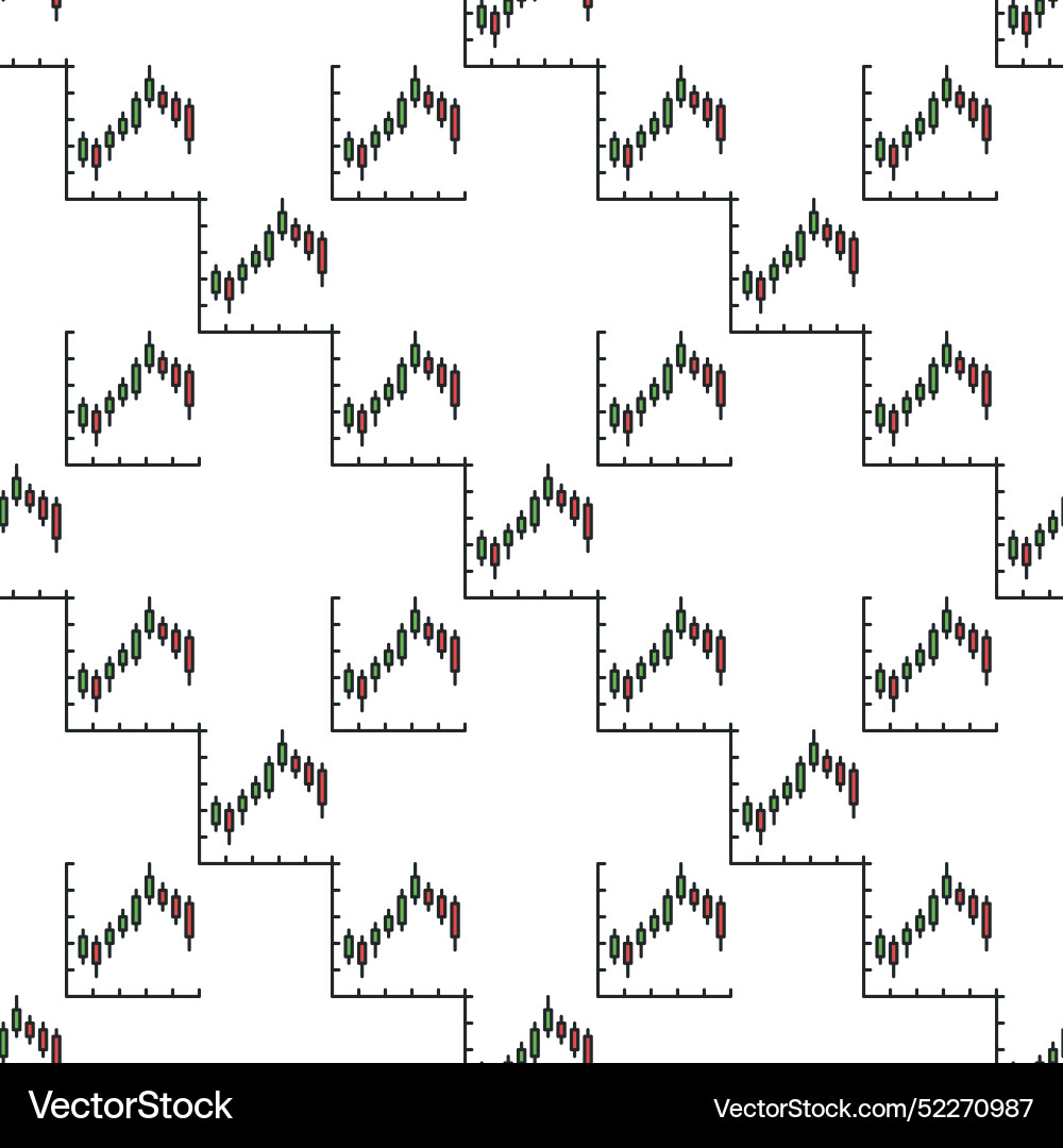 Cryptocurrency trading candlestick chart colored – Royalty-Free Vector ...