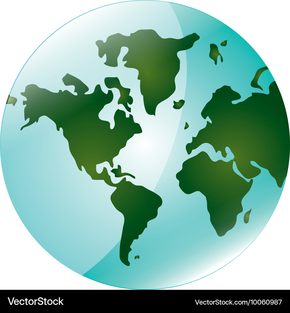 Earth globe icon Royalty Free Vector Image - VectorStock