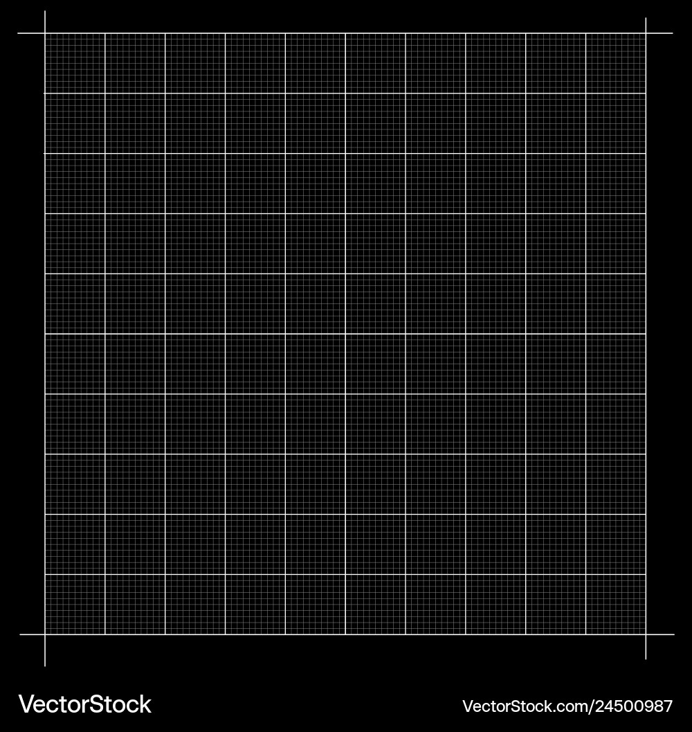Gemessene Rasterdiagramm-Ploting-Ecke Herrscher Gemessene Rasterdiagramm-Ploting-Ecke Herrscher vektorbild
