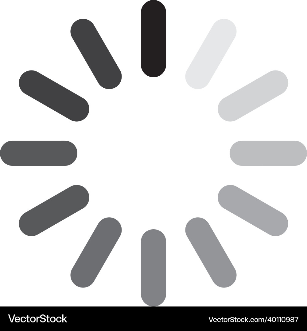 Processing icon circular loader loading progress Processing icon circular loader loading progress vector image