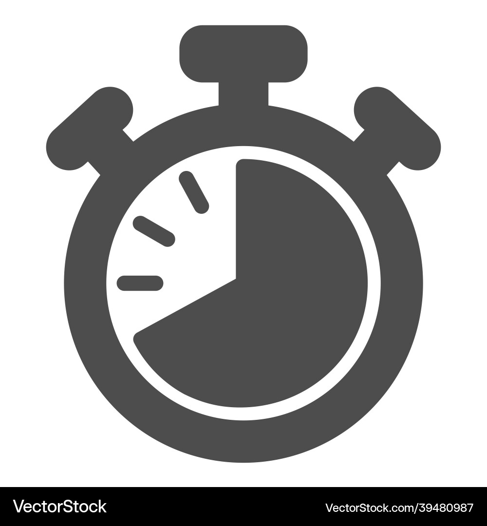 Stopwatch with buttons 40 seconds timer Stopwatch with buttons 40 seconds timer vector image