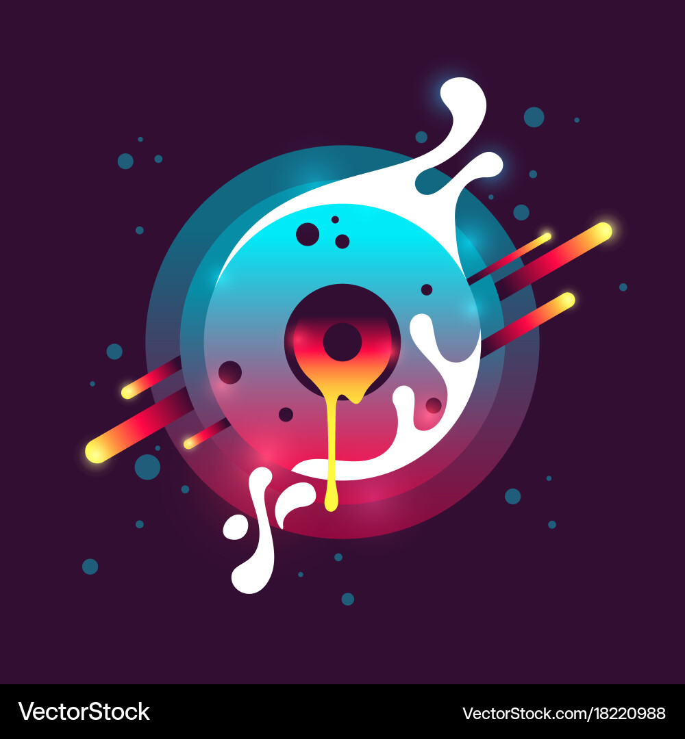 Abstract background with splashes in a modern vector image