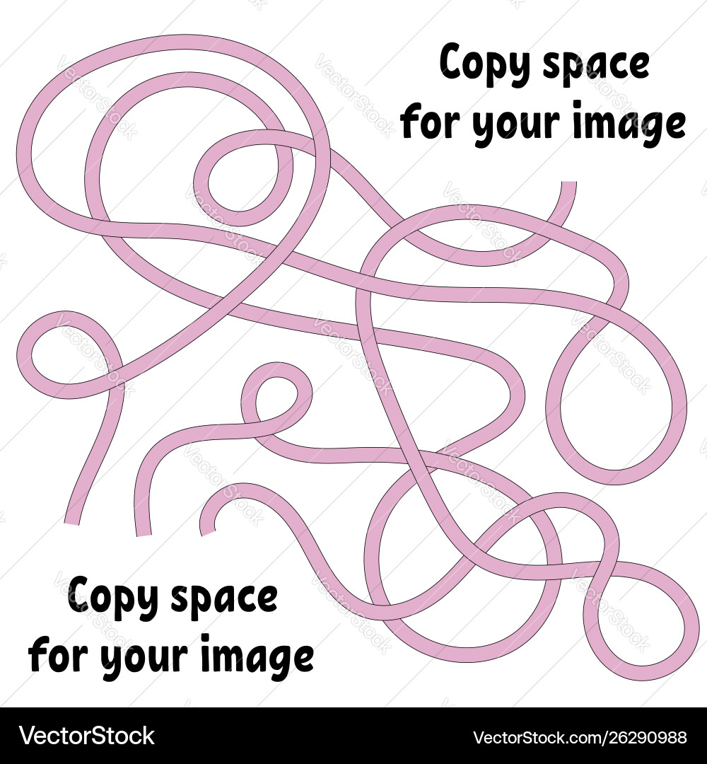 Abstract maze many ways from start to finish game Abstract maze many ways from start to finish game vector image