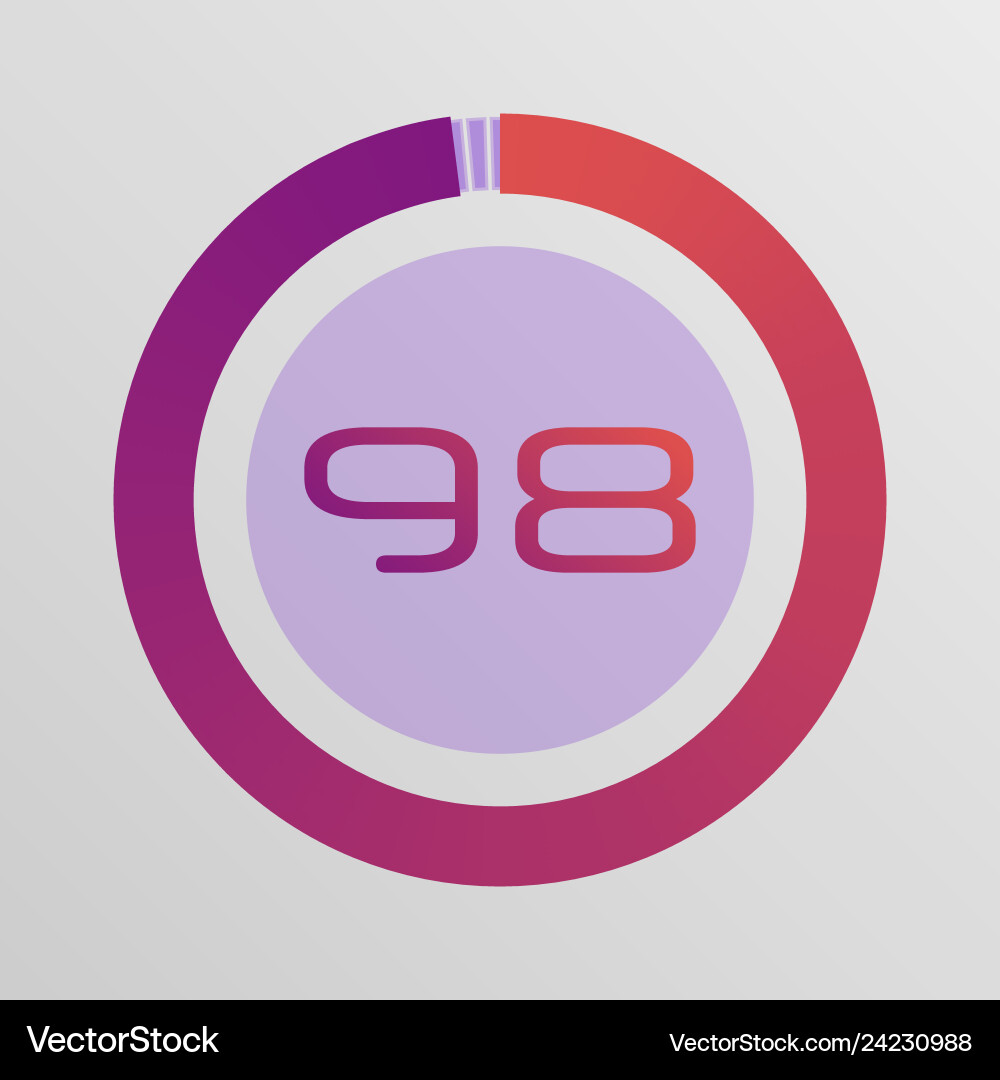 Circular interval timer Circular interval timer vector image