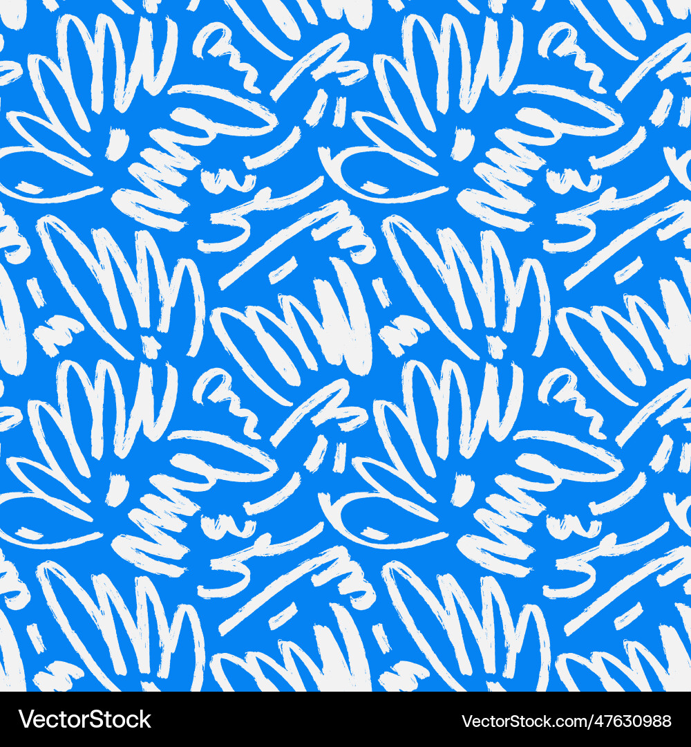 Marker drawn scribble seamless pattern Marker drawn scribble seamless pattern vector image