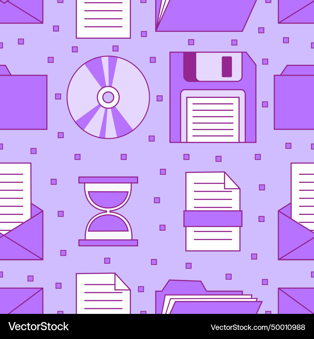 Pattern with computer elements in y2k style Pattern with computer elements in y2k style vector image