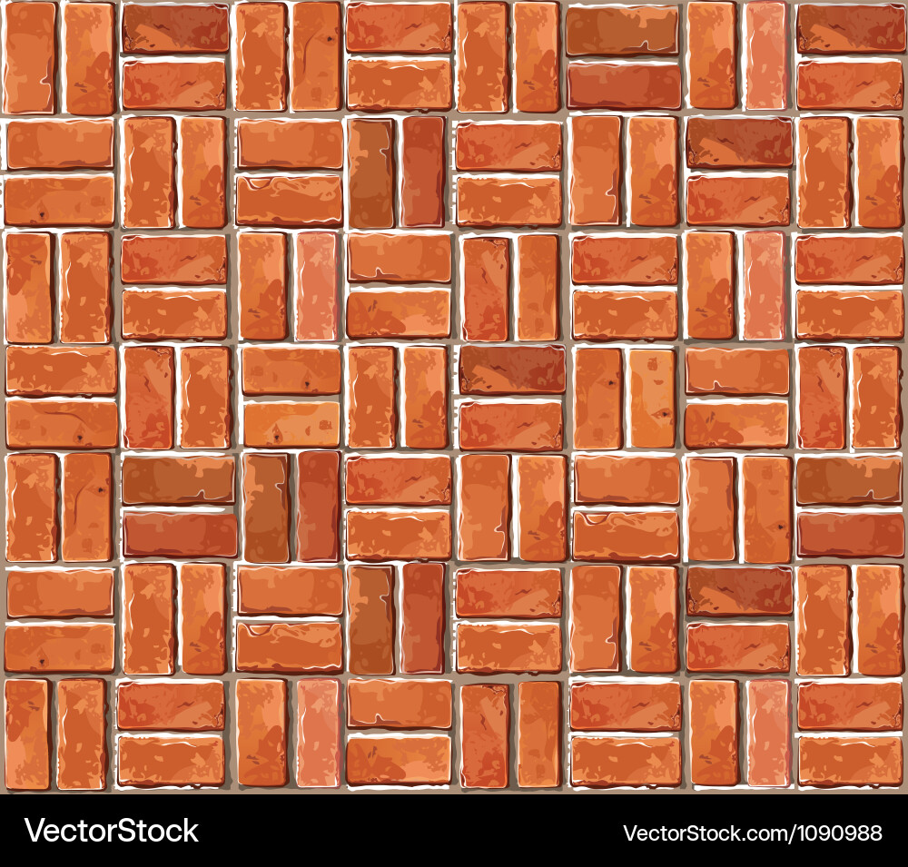 Red Brick Wall Texture vector image