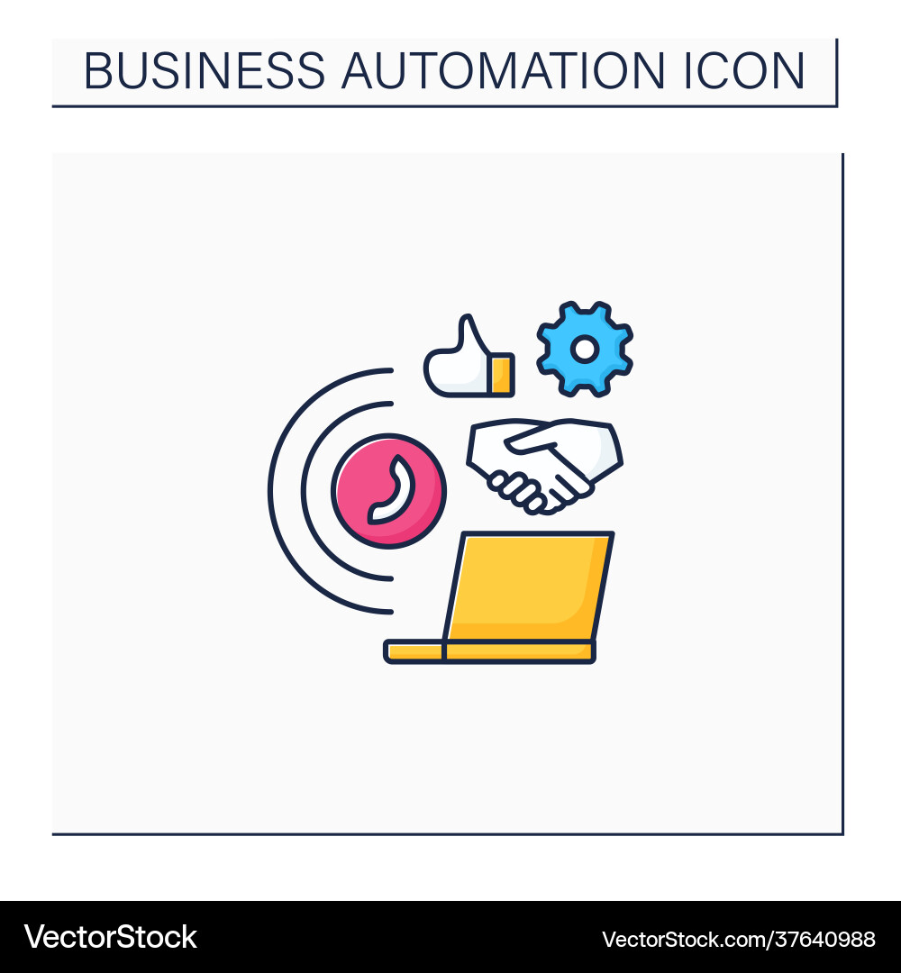 Technology integration color icon Technology integration color icon vector image