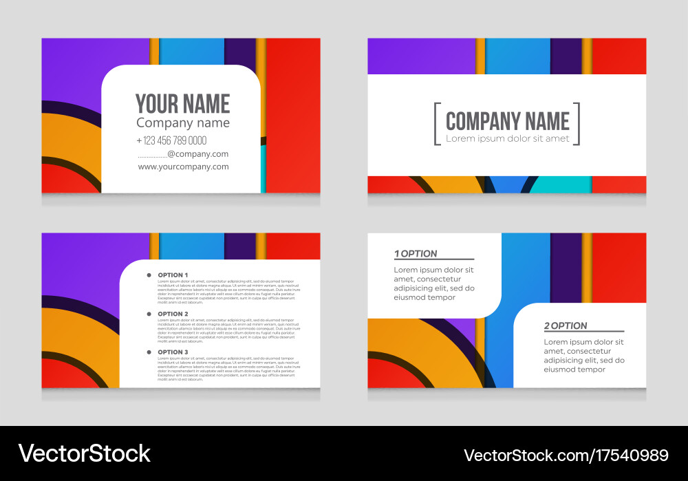 Abstract layout background set for art Vector Image