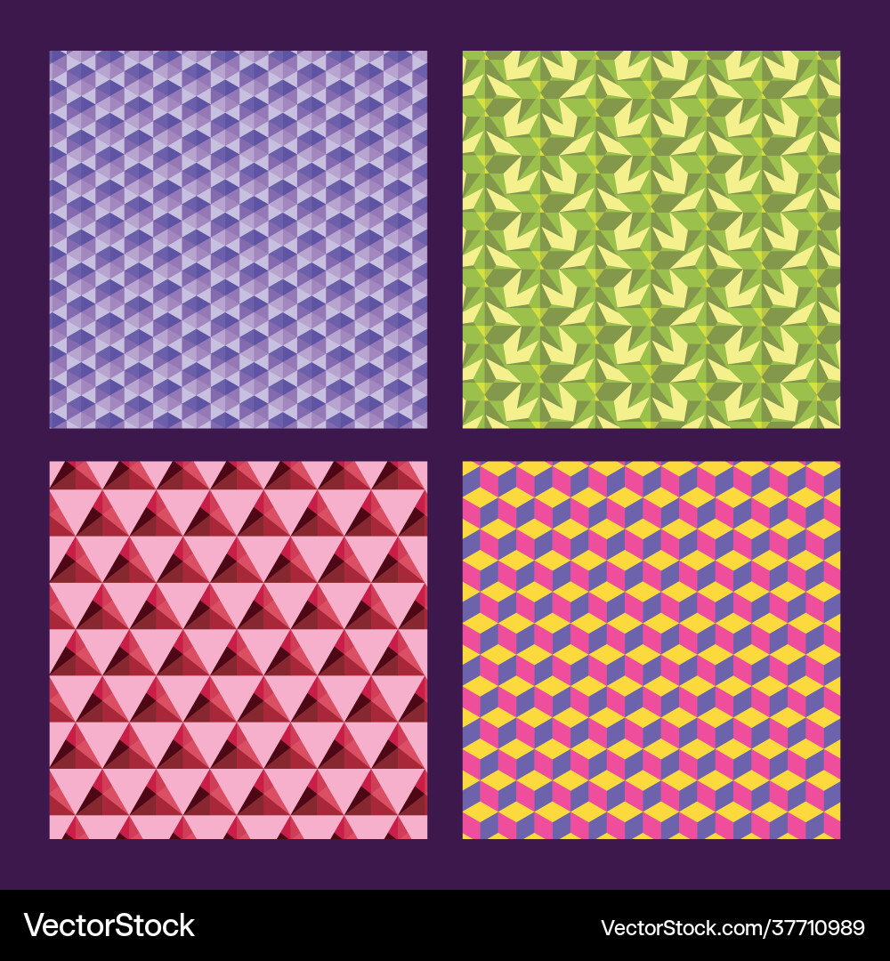 Colorful geometrics patterns Vector Image