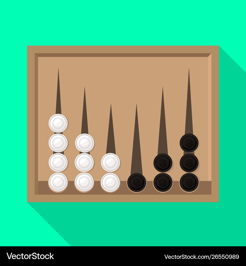 Design backgammon and game icon Vector Image