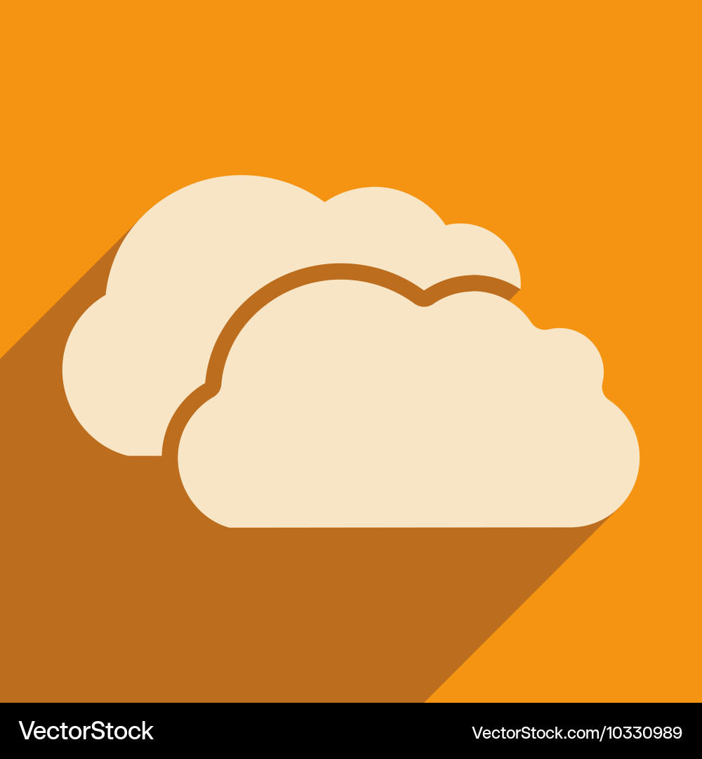 Flat with shadow icon and mobile application vector image