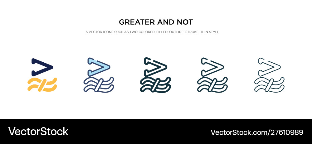 Greater and not approximately equal to icon Greater and not approximately equal to icon Vector Image