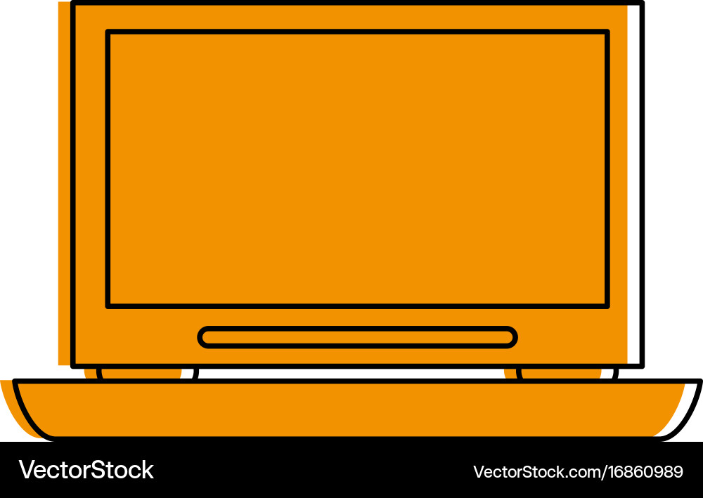 Laptop computer icon image vector image