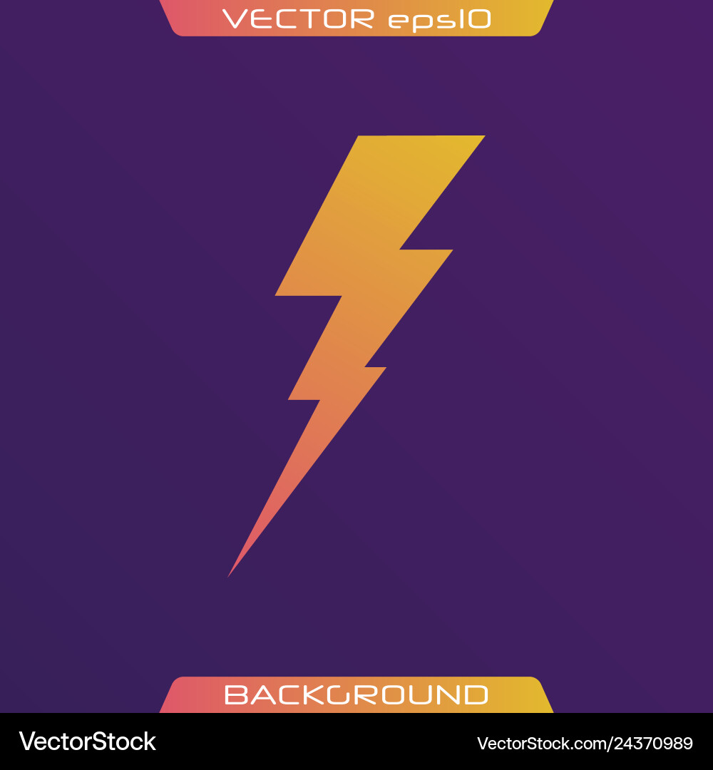 Lightning bolt set Lightning bolt set vector image