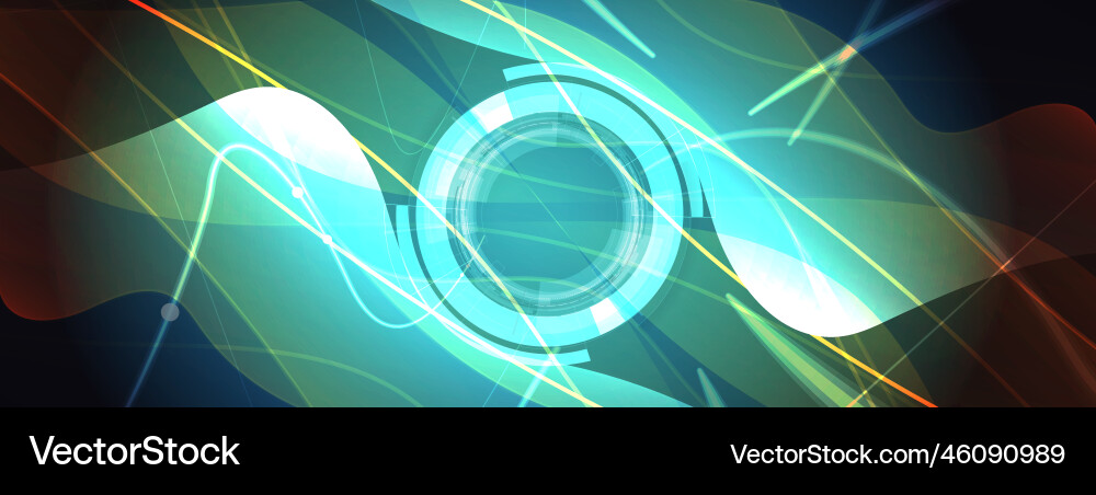 Technology data background idea of global Vector Image