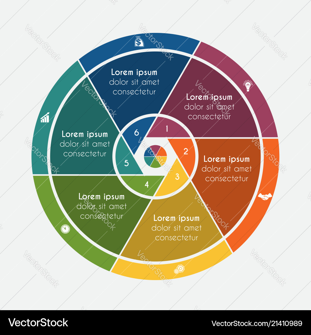 Universal flat template elements infographics Universal flat template elements infographics vector image