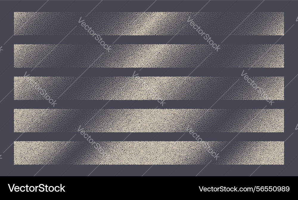 Various stipple diagonal gradient design elements Various stipple diagonal gradient design elements vector image