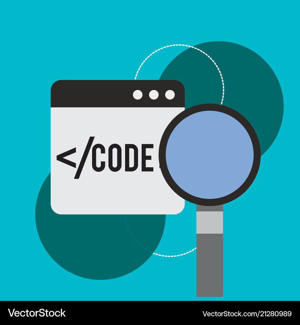 Website der Programmcodierung Website der Programmcodierung vektorbild