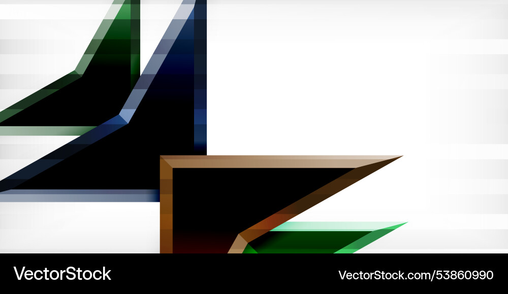 Abstract background color triangles and arrows Vector Image