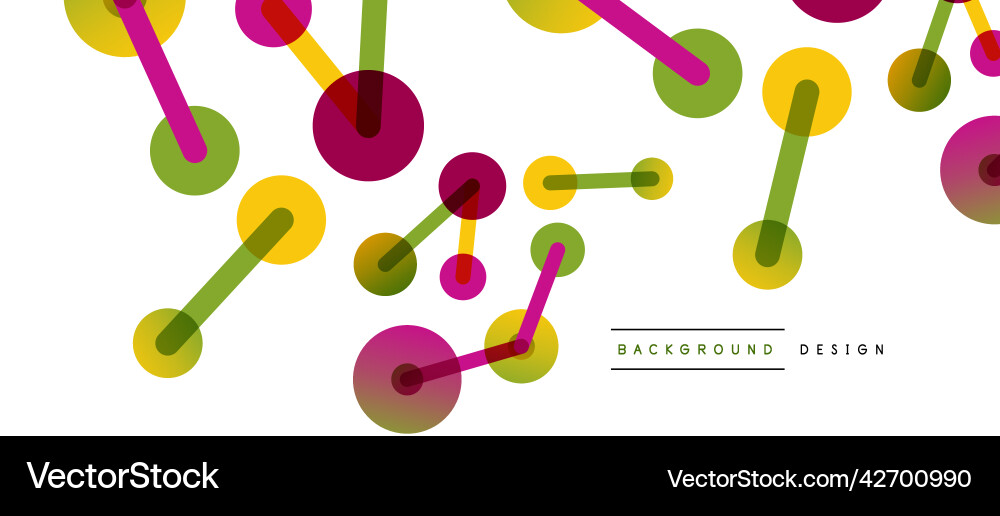 Abstract background round dots connected by lines Abstract background round dots connected by lines Vector Image