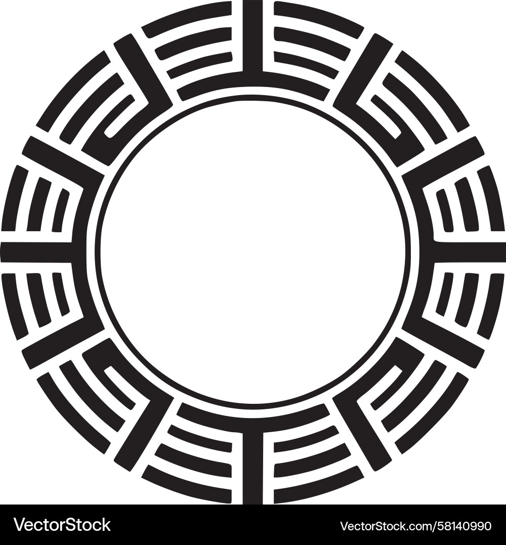 Abstract Circle Pattern Vector Image