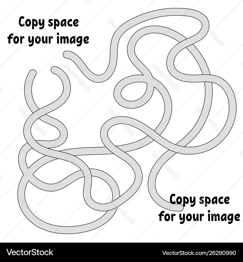 Abstract maze many ways from start to finish game Abstract maze many ways from start to finish game vector image
