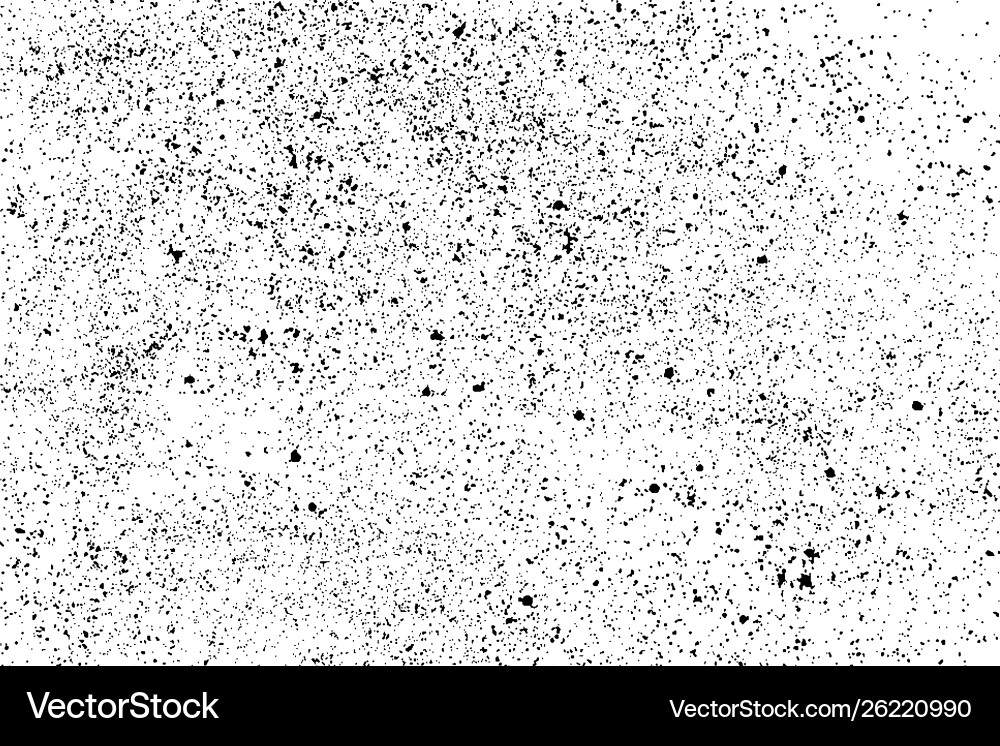 Black grainy texture isolated on white Vector Image