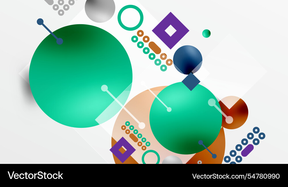 Circles and elements geometric abstract background Circles and elements geometric abstract background vector image