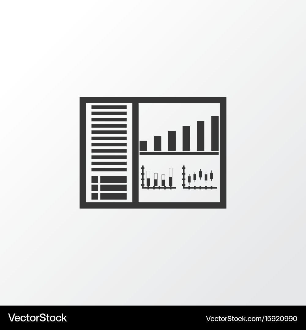 Control Panel Symbol - Monitoring System vector image