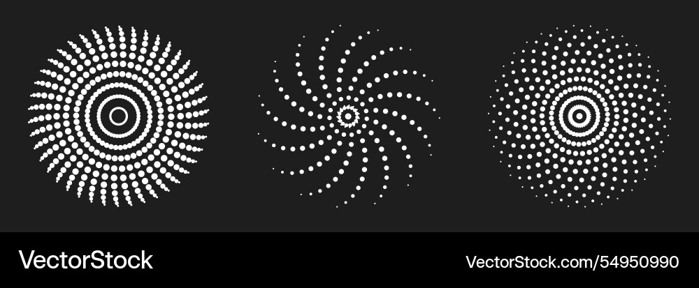 Dot radial pattern halftone downloads circular vector image