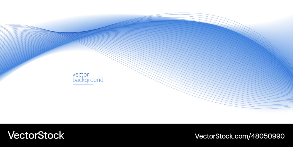 Flowing blue curve shape with soft gradient Flowing blue curve shape with soft gradient vector image