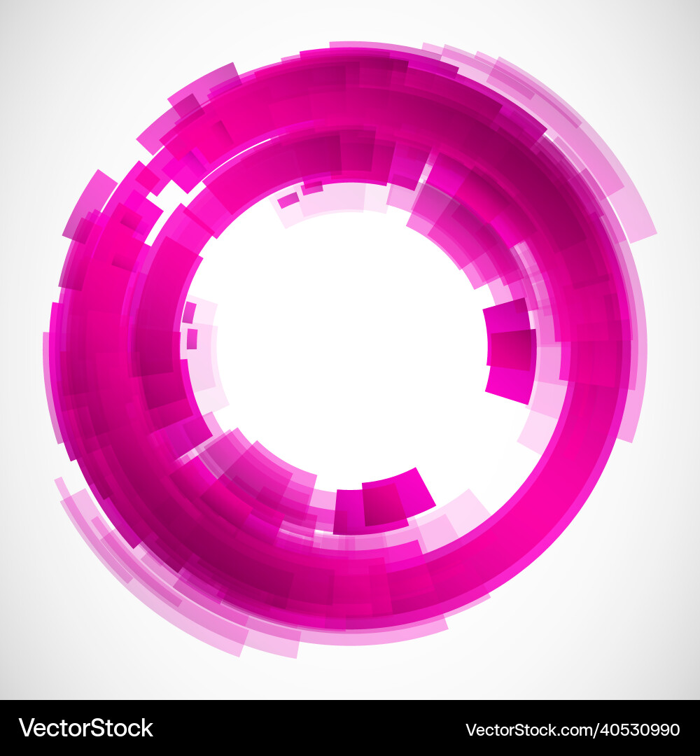 Geometric frame from circles abstract background Vector Image
