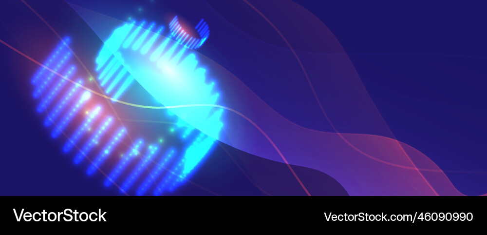 Technology data background idea of global Technology data background idea of global vector image