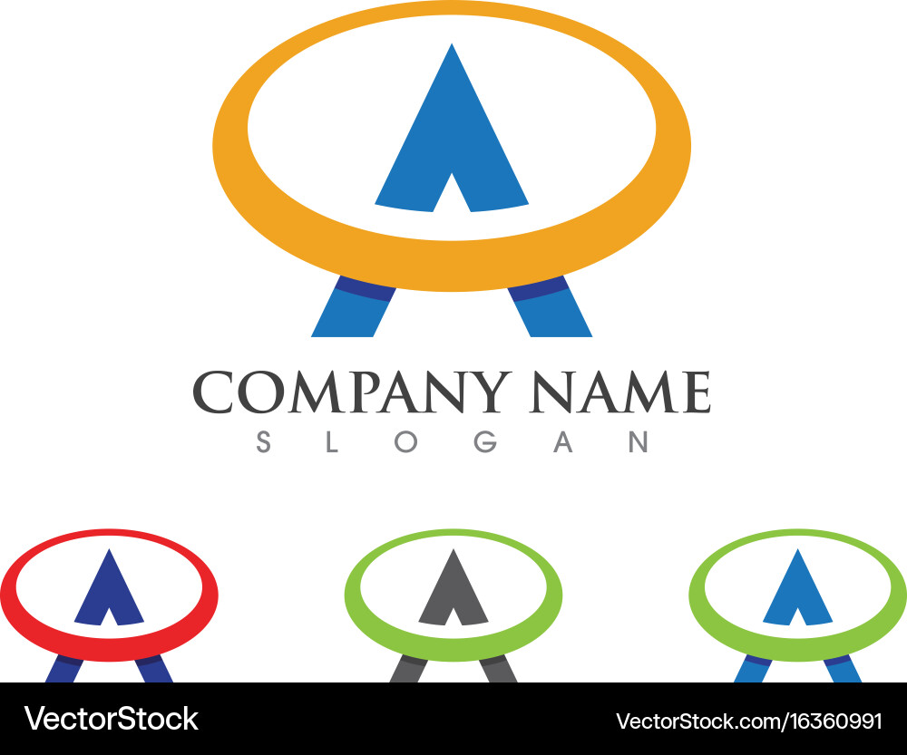 A letter logo business template icon Vector Image