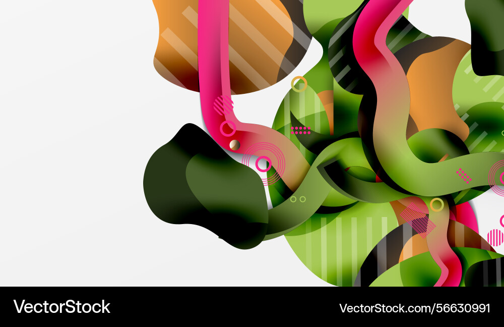 Abstract composition fluid shapes overlap Abstract composition fluid shapes overlap Vector Image