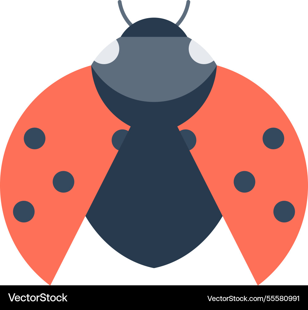 Bug fixing flat web icon concept vector image