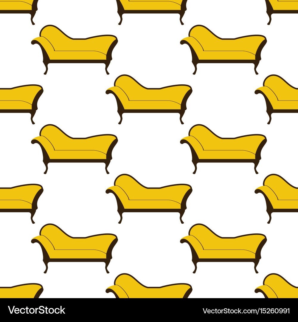 Couch sofa pattern Vector Image