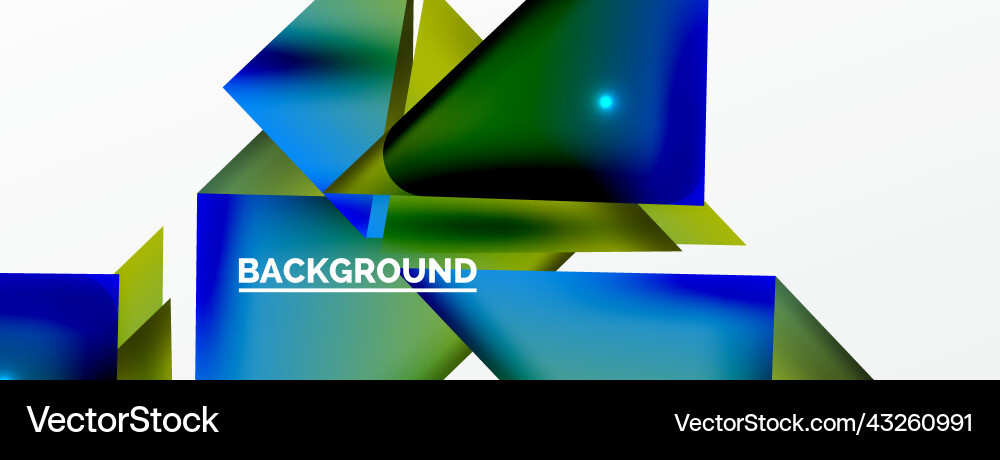 Dynamic 3d geometric abstract background Dynamic 3d geometric abstract background Vector Image