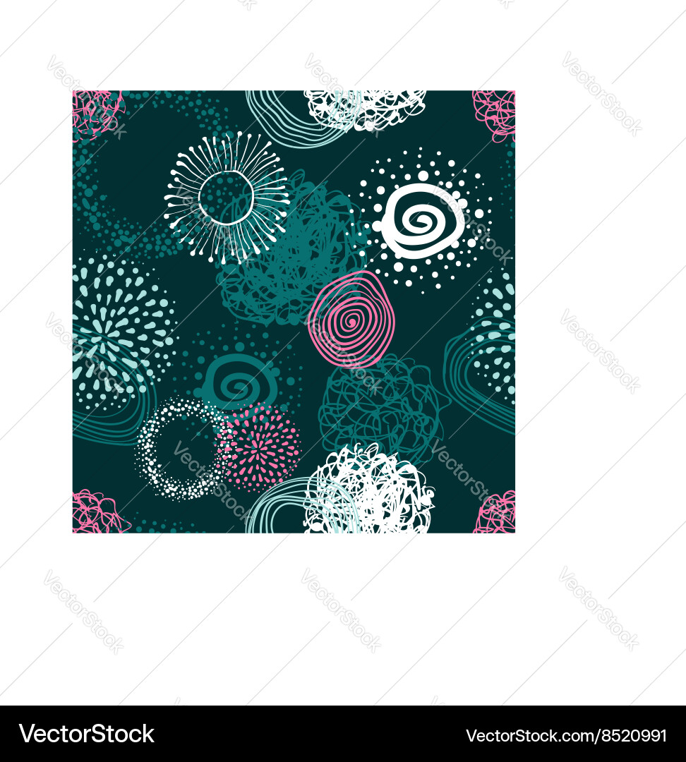 Fabric circles abstract seamless pattern Vector Image