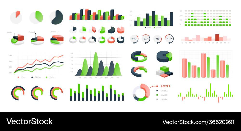 Graphische Diagramme infographische Statistiken Graphische Diagramme infographische Statistiken vektorbild