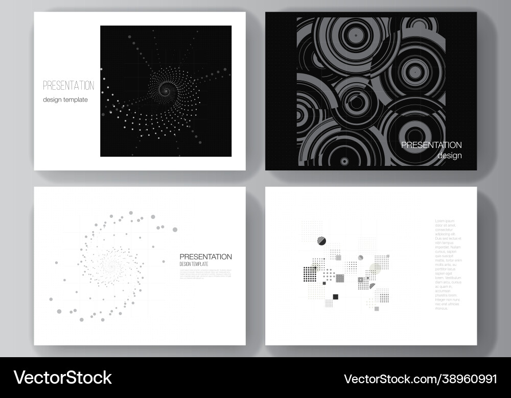 Layout presentation slides design Layout presentation slides design vector image